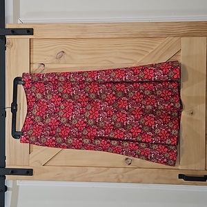 Christopher & Banks | Vibrant Floral Print Skirt | Size 12